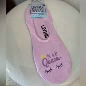 Living Royal Pink No-Show Socks